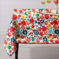 Mantel Rectangular 1.46X1.76 Flores Brazil