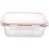 Contenedor vidrio clip rectangular 330ml