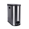 Basurero rectangular cierre suave 40 L