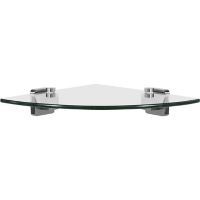 Repisa vidrio plateado