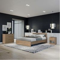 COMBO CAMA COMODA Y BURO