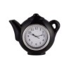 Reloj de cocina tetera rojo