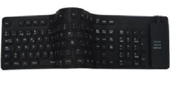Teclado Flexible BROBOTIX - USB, Negro, Notebook/PC