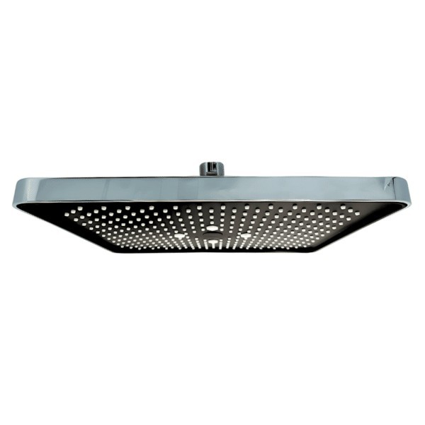 Regadera Rectangular 26X24cm Cromo/Negro RT3002C