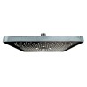 Regadera Rectangular 26X24cm Cromo/Negro RT3002C