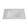 LAVABO ALPINE EMPOTRABLE MÁRMOL RECTANGULAR BLANCO 76.84 CM