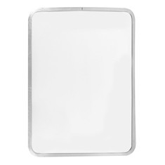 ESPEJO RECTANGULAR MARCO DE ALUMINIO 29 X 41 CM PLATA