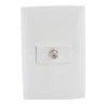 PLACA Y MODULO COAXIAL BLANCO