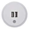 LUZ DE NOCHE SENSOR 2 TOMAS USB
