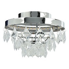 PLAFÓN DE TECHO LED 28 X 28 X 16.7 CM PLATA