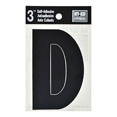 LETRA "D" DE VINILO 7.62 CM