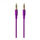 Cable De Audio Vorago Cab-108 3.5 Mm Redondo Metalico Negro Blister