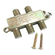 DIVISOR DE 4 SALIDAS PLATA