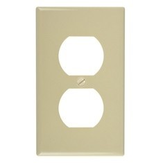 PLACA DE CONTACTO DUPLEX MARFIL