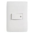 PLACA Y PULSADOR TIMBRE BLANCO
