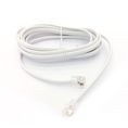 CABLE TELEFONICO PLANO PLUG A PLUG DE 2.10M BLANCO