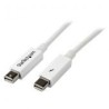 Cable 2M Thunderbolt Blanco  Macho A Macho  Startech Tboltmm2Mw