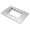 PLACA DE 3 MÓDULOS ALUMINIO