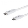 Cable Usb C Startech Pd 5A Usb 2.0 2M Blanco Usb2C5C2Mw