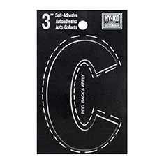 LETRA "C" DE VINILO 7.62 CM
