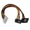 Cable 30Cm Corriente Divisor Molex A 2X Sata Startech Pyo2Lp4Lsatr