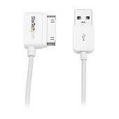 Cable 1M Conector Dock 30 Pin Ángulo Der a Usb Startech Usb2Adc1Mr