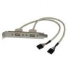 Adaptador Bracket Placa Usb A  2 Puertos  Startech Usbplate