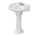 LAVABO CON PEDESTAL ROYALTY 4" BLANCO
