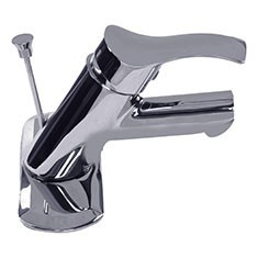 LLAVE MEZCLADORA PARA LAVABO MONOMANDO 7.67 X 6.2 PULGADAS METAL