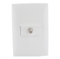 PLACA Y MODULO COAXIAL BLANCO