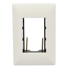 PLACA BLANCA DE 3 MODULOS