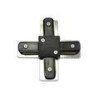 CONECTOR PARA RIEL "X" ALUMINIO NEGRO