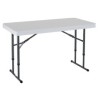 MESA RECTANGULAR 1.22M LIFETIME