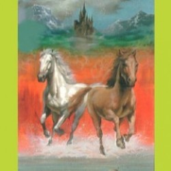 Caballos 100 piezas