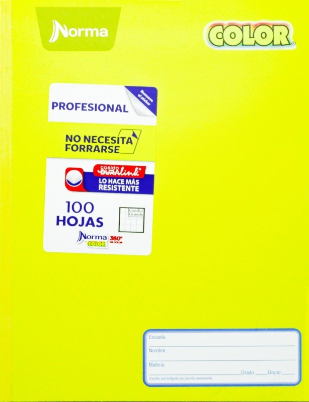LIBRETA DE COLOR AMARILLO, RAYAS