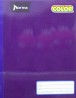 LIBRETA DE COLOR MORADO, DOBLE RAYA