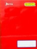 LIBRETA DE COLOR ROJO, DOBLE RAYA