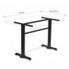 Base pedestal doble poste para mesa de...