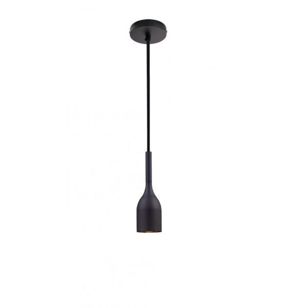 Socket colgante E27 8.5W Negro Tecnolite