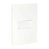 Placa armada con interruptor sencillo Blanco Orion