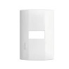 Placa armada con interruptor sencillo Blanco Marisio