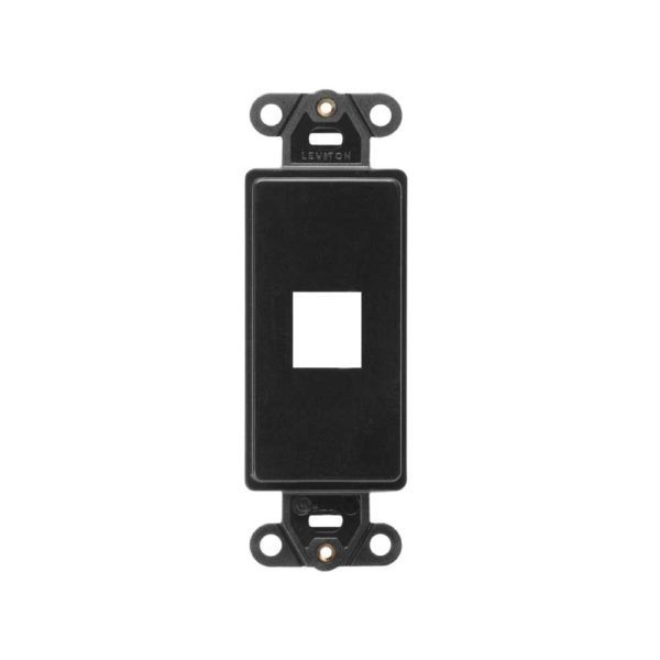 Chasis 1 módulo Negro Decora Leviton