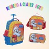 Kit Escolar Con Ruedas Mario Bros