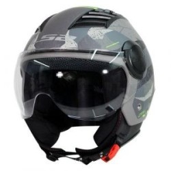 Casco para Moto Abierto LS2 Airflow Camo Titanium Mate