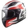Casco Integral LS2 RAPID GRID Blanco-Rojo FF353