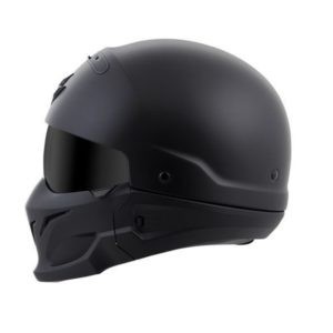 Casco Covert Scorpion Retro Solid Negro Matte