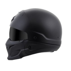 Casco Covert Scorpion Retro Solid Negro Matte