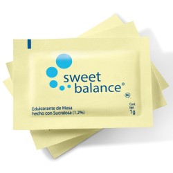 Edulcorante de mesa sweet balance, sobre de 1 gramos, caja 1,000 piezas
