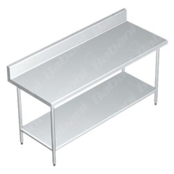 Mesa de Trabajo CON Entrepaño - 1.80 X 0.70 X 0.90   Acero Inoxidable Tipo 441