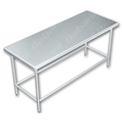 Mesa de Trabajo en Isla SIN Entrepaño - 2.40 X 0.70 X 0.90   Acero Inoxidable Tipo 441